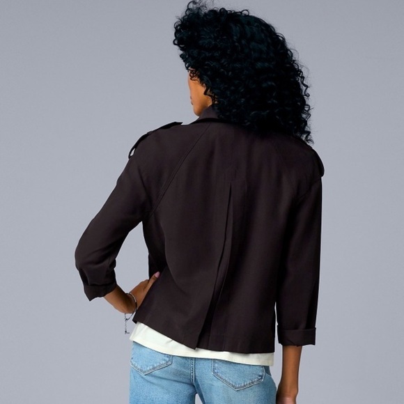 Simply Vera Vera Wang Soft Moto Jacket - Picture 2 of 14